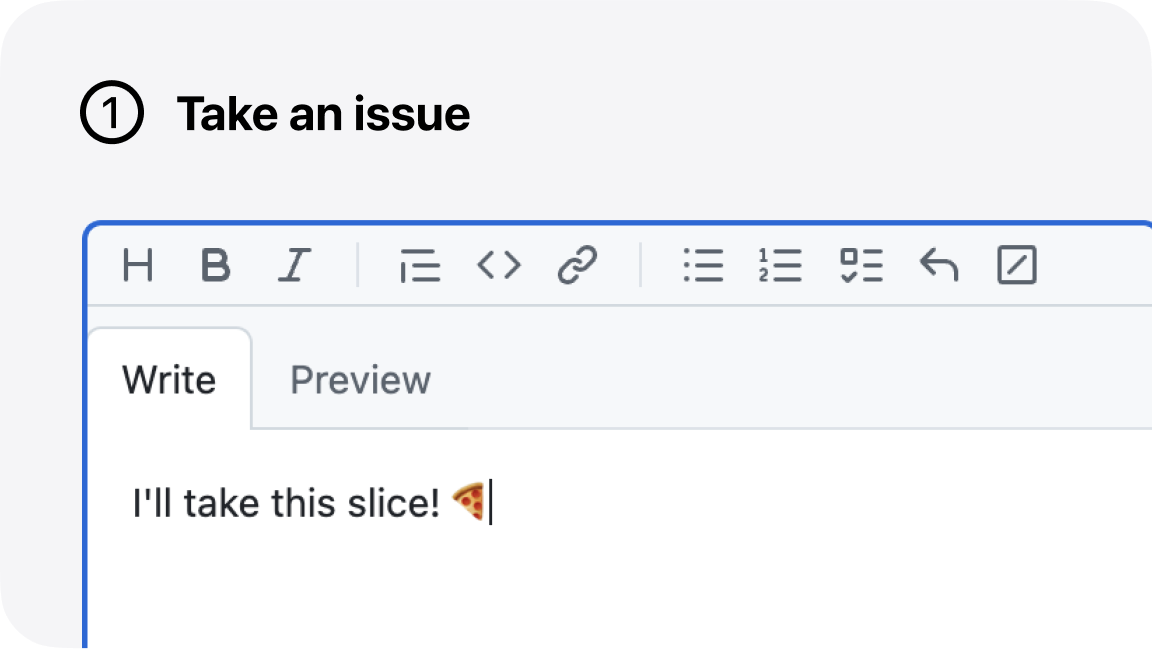 Code For Pizza - Step 1